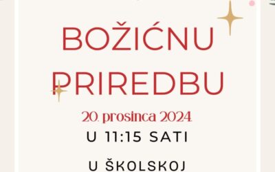 POZIV NA BOŽIĆNU PRIREDBU