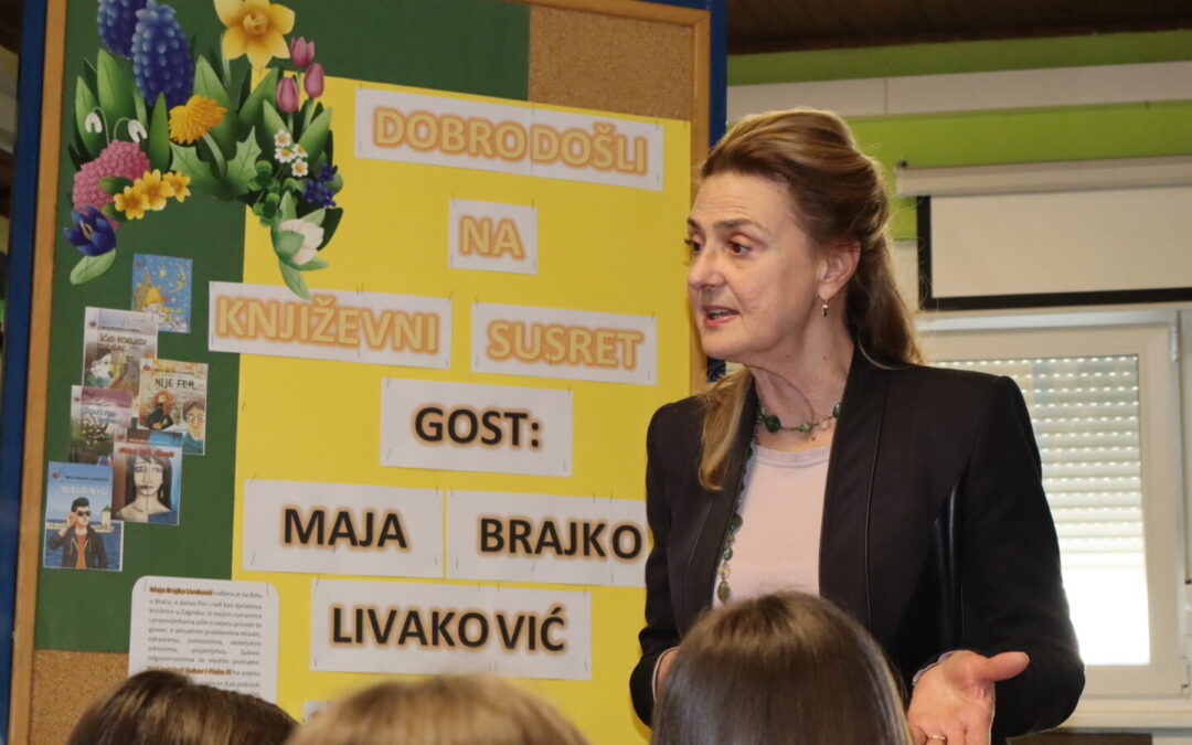 ODRŽAN JE SUSRET S KNJIŽEVNICOM MAJOM BRAJKO LIVAKOVIĆ
