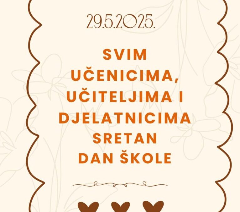 SRETAN DAN ŠKOLE